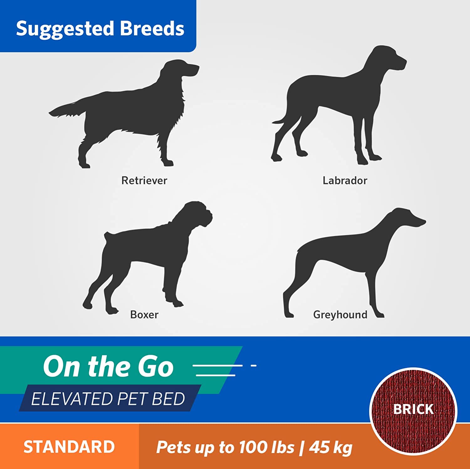 TD On the Go Elevated Dog Bed Brown Large Bed & Sofa TD On the Go Elevated Dog Bed Brown Large - Image 4