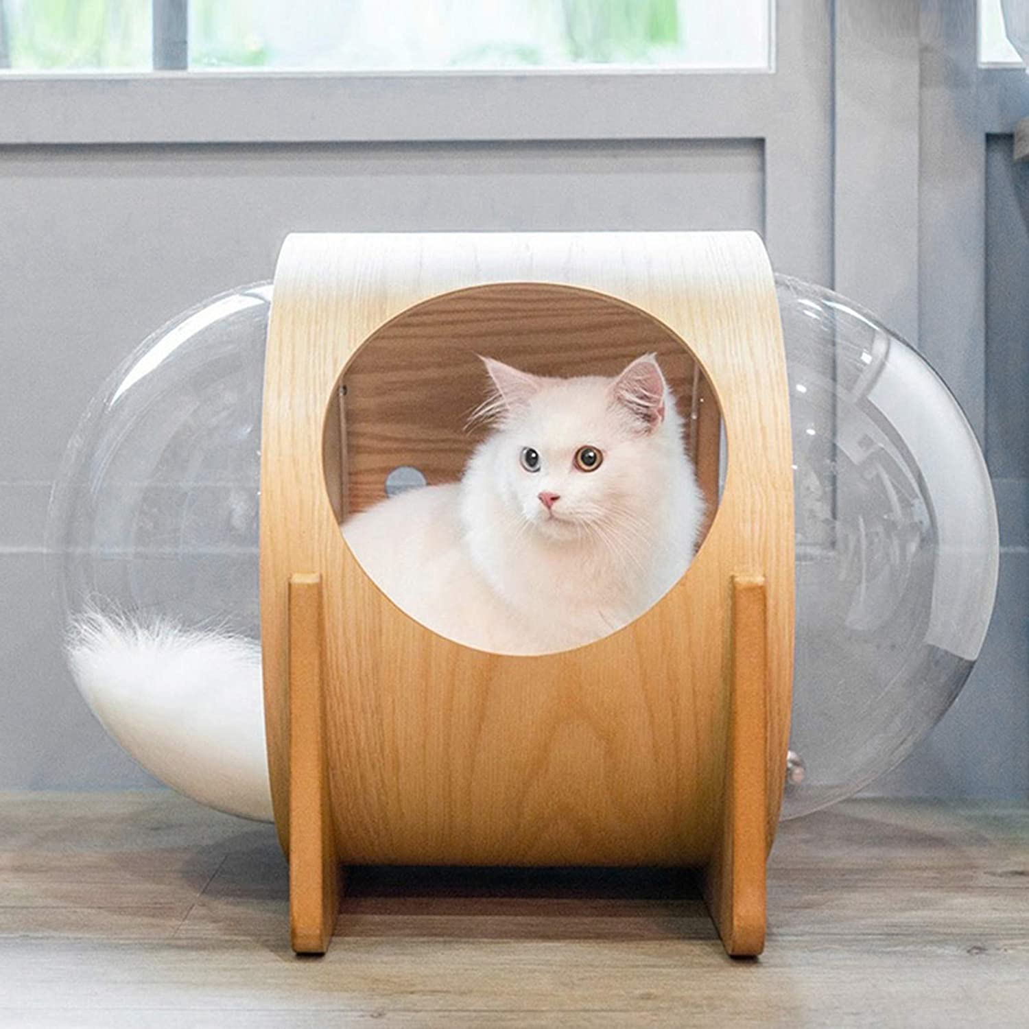 TD Cat Capsule Space Wooden Bed House Bed, Crates, Home & Travel TD Cat Capsule Space Wooden Bed House - Image 2