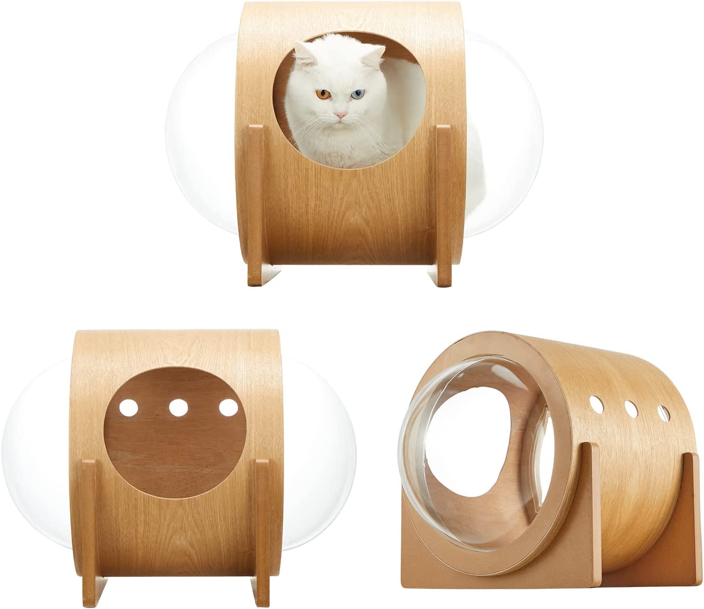 TD Cat Capsule Space Wooden Bed House Bed, Crates, Home & Travel TD Cat Capsule Space Wooden Bed House - Image 3