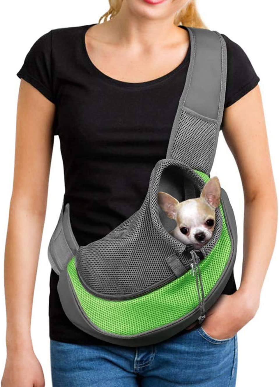 TD Shoulder Breathable Sling Mesh Travel Pet Bag Backpack, Bag, Home and Travel TD Shoulder Breathable Sling Mesh Travel Pet Bag - Image 7
