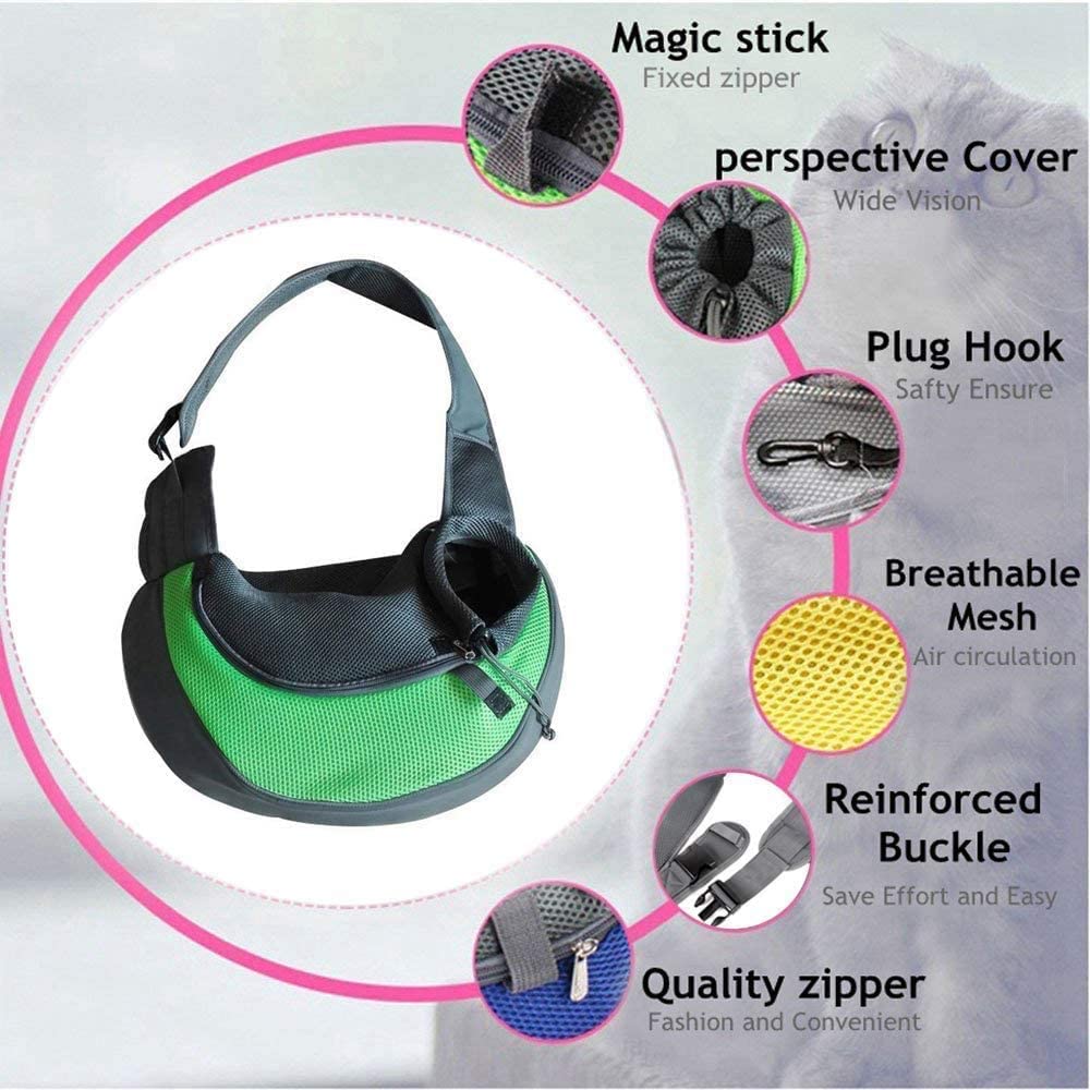 TD Shoulder Breathable Sling Mesh Travel Pet Bag Backpack, Bag, Home and Travel TD Shoulder Breathable Sling Mesh Travel Pet Bag - Image 8