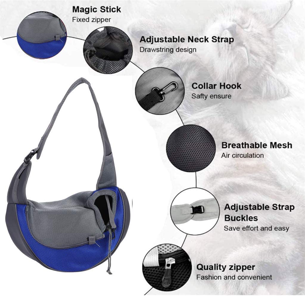 TD Shoulder Breathable Sling Mesh Travel Pet Bag Backpack, Bag, Home and Travel TD Shoulder Breathable Sling Mesh Travel Pet Bag - Image 10
