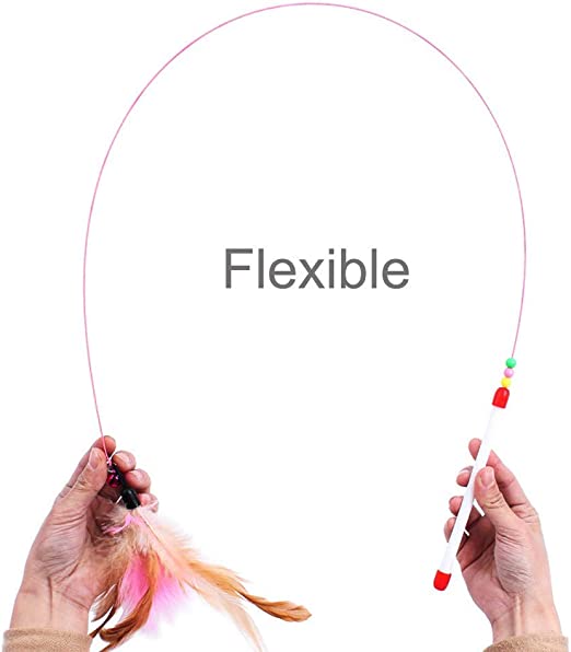 TD Cat Feather Teaser Interactive Bell Toy Cat TD Cat Feather Teaser Interactive Bell Toy - Image 3