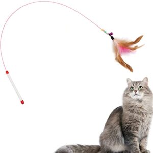 TD Cat Feather Teaser Interactive Bell Toy