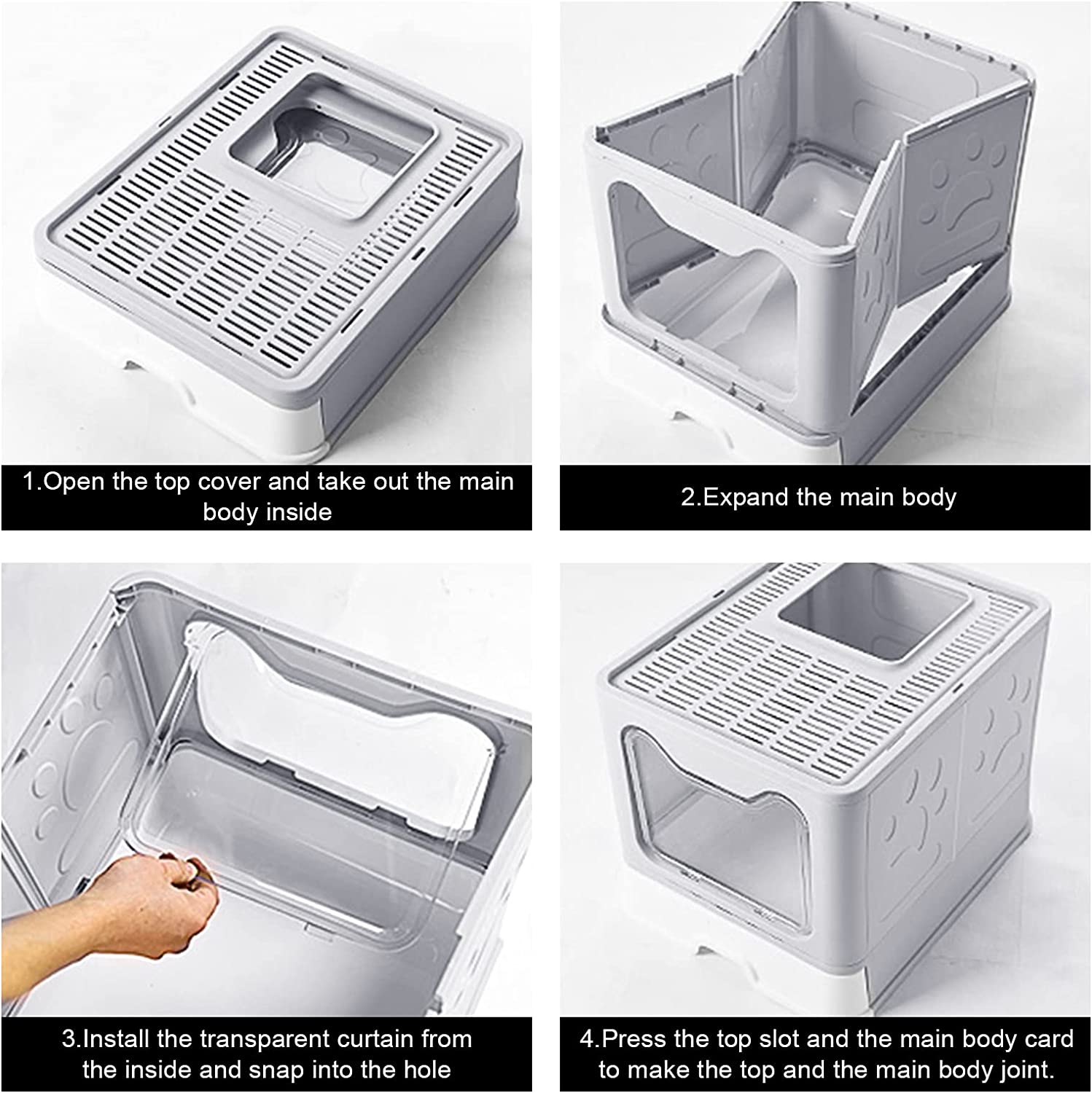 TD Foldable Cat Litter Box Cat TD Foldable Cat Litter Box