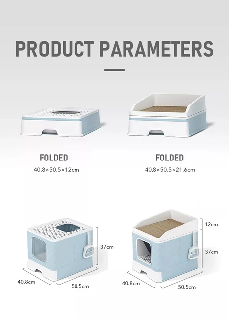 TD Foldable Cat Litter Box Cat TD Foldable Cat Litter Box - Image 16