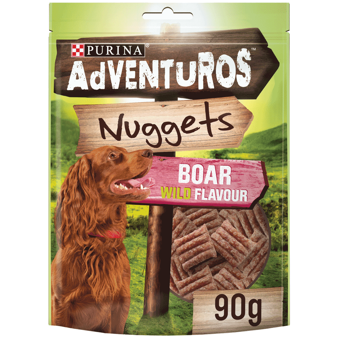 Adventuros Nuggets Dog Treats Boar Flavor 90g Dog Adventuros Nuggets Dog Treats Boar Flavor 90g