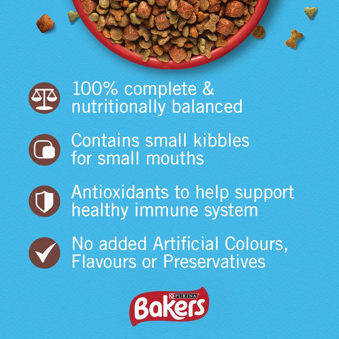 Bakers Adult Dry Dog Food Beef And Veg 3kg Dog Bakers Adult Dry Dog Food Beef And Veg 3kg - Image 2