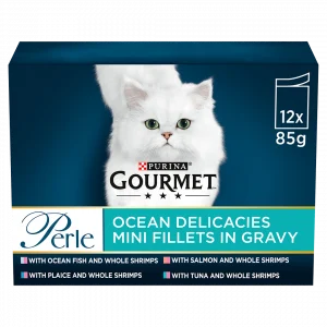 Gourmet Perle Cat Food Pouches Ocean Delicacies 12x85g Cat Gourmet Perle Cat Food Pouches Ocean Delicacies 12x85g