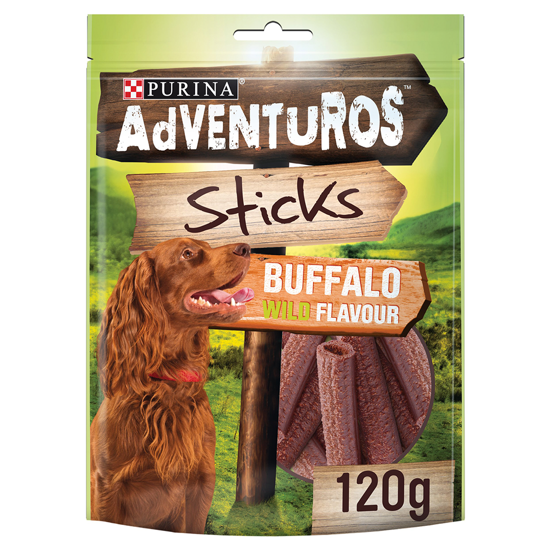 Adventuros Sticks Dog Treats Buffalo Flavor 120g Dog Adventuros Sticks Dog Treats Buffalo Flavor 120g