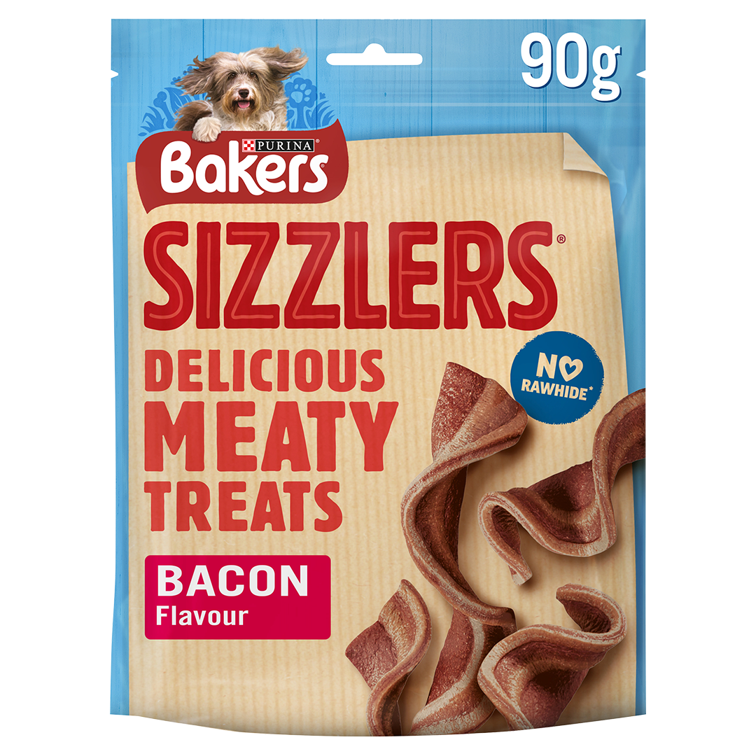 Bakers Sizzlers Dog Treats Bacon 90g Dog Bakers Sizzlers Dog Treats Bacon 90g