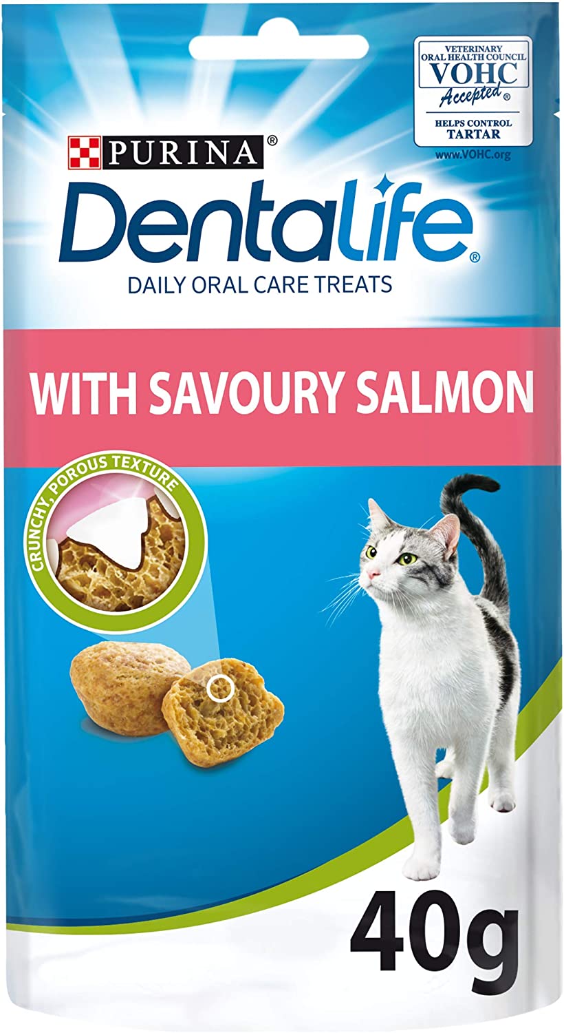 DENTALIFE Cat Salmon Dental Treats 40g Cat DENTALIFE Cat Salmon Dental Treats 40g
