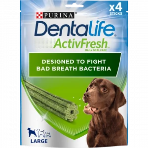 DENTALIFE ActivFresh Large Dog Treat Dental 4 Stick Dog DENTALIFE ActivFresh Large Dog Treat Dental 4 Stick