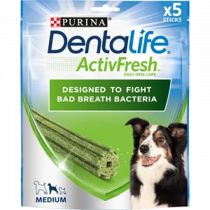 DENTALIFE ActivFresh Medium Dog Treat Dental 5 Sticks Dog DENTALIFE ActivFresh Medium Dog Treat Dental 5 Sticks