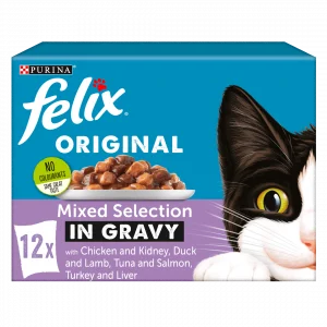 Felix Mixed Selection in Gravy Cat Food 12x100g Cat Felix Mixed Selection in Gravy Cat Food 12x100g