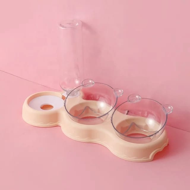 TD Double Food Bowls Auto Water Feeder Dispenser For Cat & Dog Bowls TD Double Food Bowls Auto Water Feeder Dispenser For Cat & Dog - Image 9