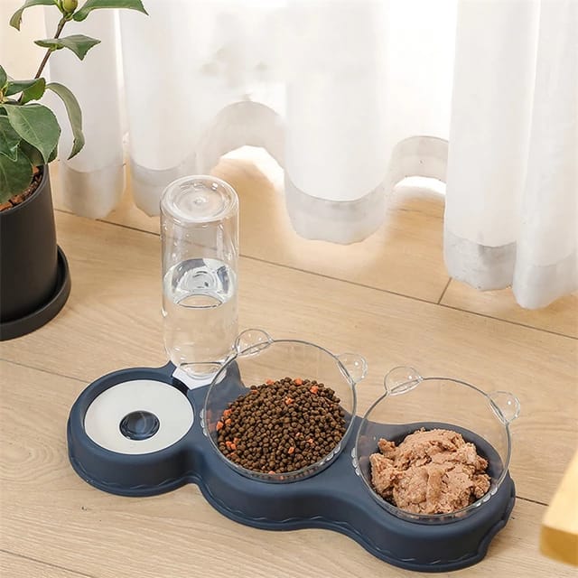 TD Double Food Bowls Auto Water Feeder Dispenser For Cat & Dog Bowls TD Double Food Bowls Auto Water Feeder Dispenser For Cat & Dog - Image 15