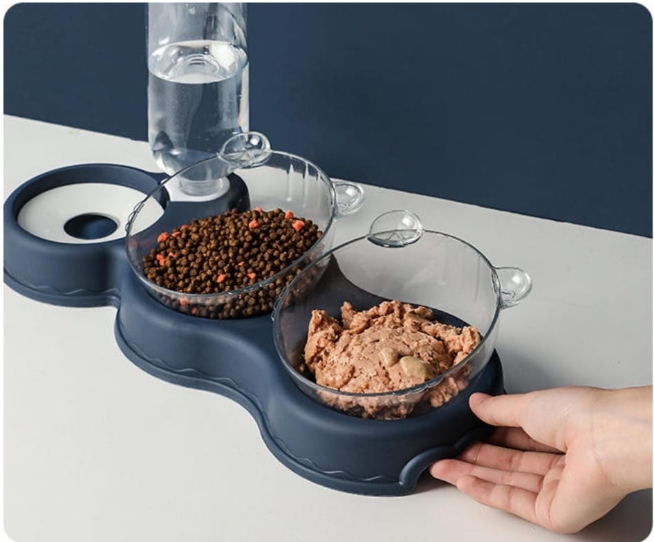 TD Double Food Bowls Auto Water Feeder Dispenser For Cat & Dog Bowls TD Double Food Bowls Auto Water Feeder Dispenser For Cat & Dog - Image 13