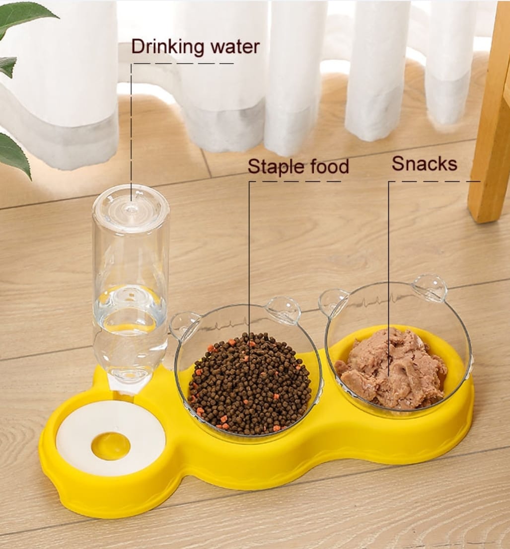 TD Double Food Bowls Auto Water Feeder Dispenser For Cat & Dog Bowls TD Double Food Bowls Auto Water Feeder Dispenser For Cat & Dog - Image 8