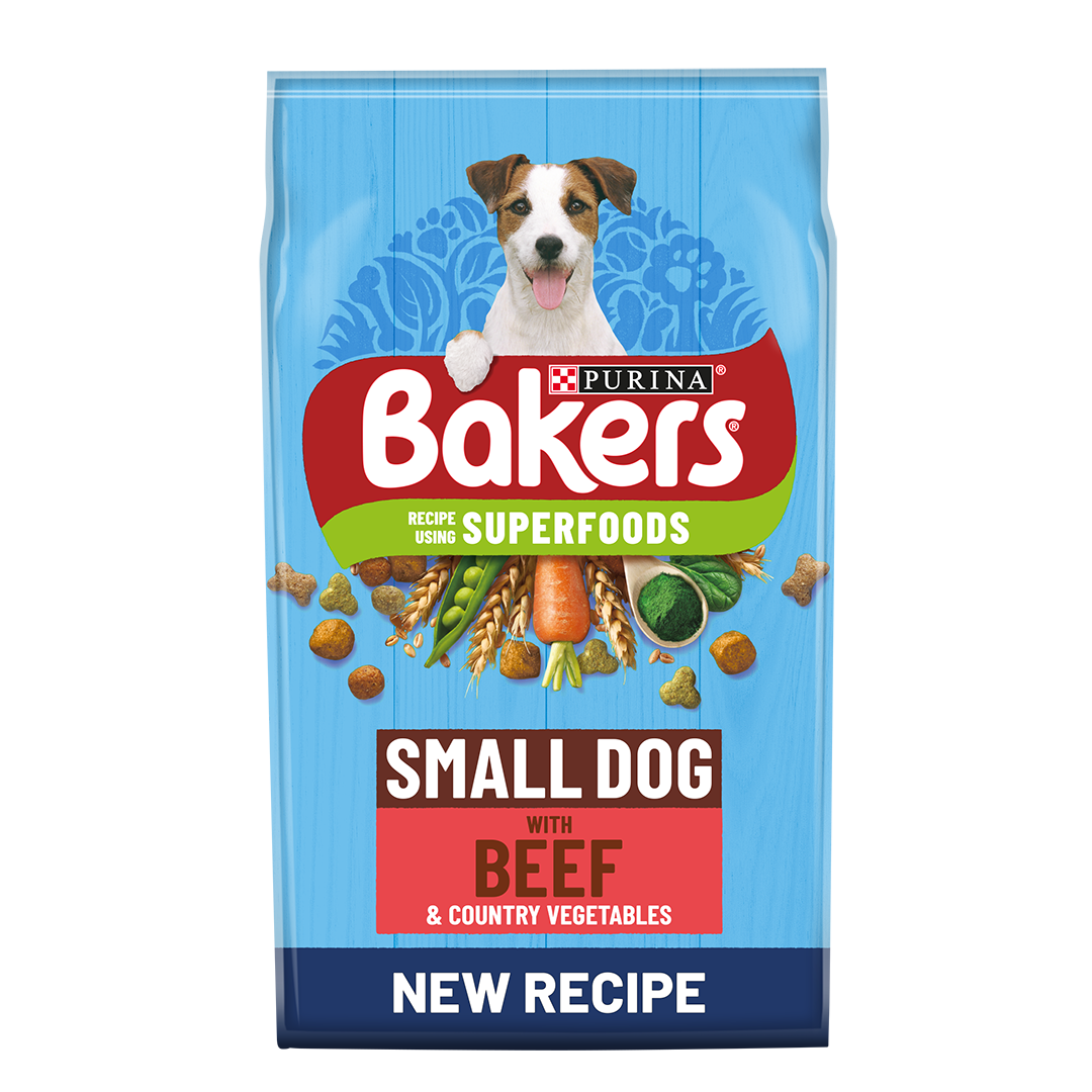 Bakers Small Dry Dog Food Beef and Veg 2.85kg Dog Bakers Small Dry Dog Food Beef and Veg 2.85kg