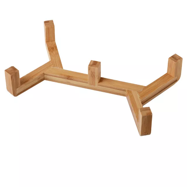 TD Elevated Ceramic Dual Ceramic with Bamboo Stand Bowls TD Elevated Ceramic Dual Ceramic with Bamboo Stand - Image 6