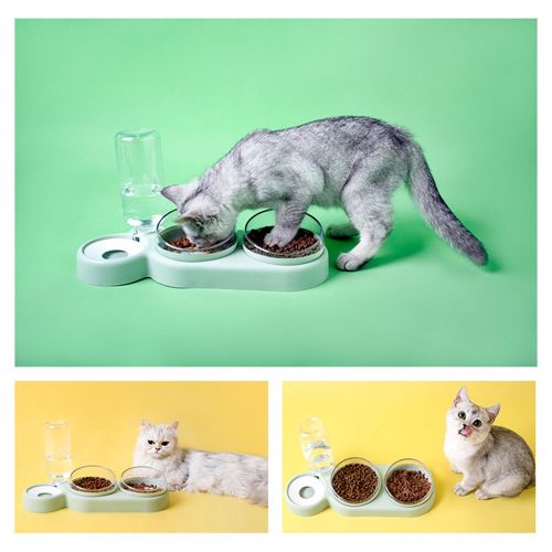 TD Double Food Bowls Auto Water Feeder Dispenser For Cat & Dog Bowls TD Double Food Bowls Auto Water Feeder Dispenser For Cat & Dog - Image 19