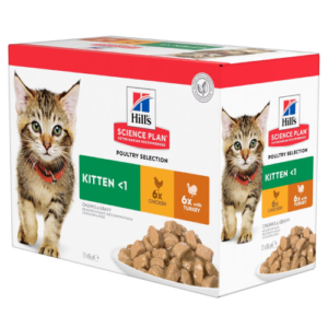 Hill’s Science Plan Adult Wet Cat Multipack Chicken & Turkey Flavour Cat Hill's Science Plan Adult Wet Cat Multipack Chicken & Turkey Flavour