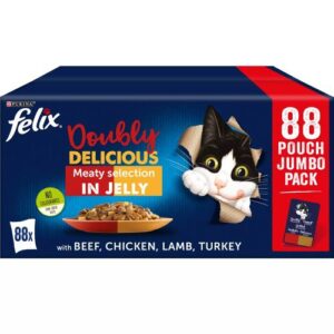 Felix As Good As It Looks Doubly Delicious Meat 88x100g Cat Felix As Good As It Looks Doubly Delicious Meat 88x100g