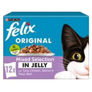 Felix Cat Food Mixed Selection In Jelly 12x100g Cat Felix Cat Food Mixed Selection In Jelly 12x100g