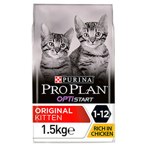 Pro Plan Original Kitten Dry Cat Food with Optistart Chicken 1.5kg