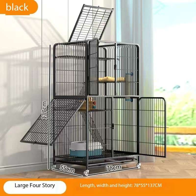 TD Cat Detachable 4 Tier Metal Cage Bed, Crates, Home & Travel TD Cat Detachable 4 Tier Metal Cage - Image 2
