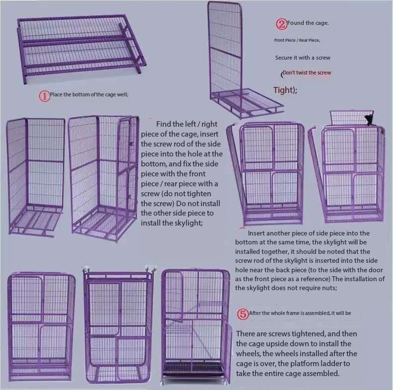 TD Cat Detachable 4 Tier Metal Cage Bed, Crates, Home & Travel TD Cat Detachable 4 Tier Metal Cage - Image 3