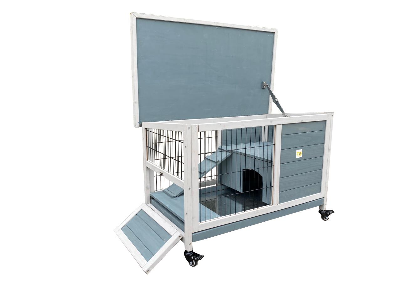 TD Rabbit Hutch Hide Run Guinea Pig House Ferret Cage Bed, Crates, Home & Travel TD Rabbit Hutch Hide Run Guinea Pig House Ferret Cage - Image 2
