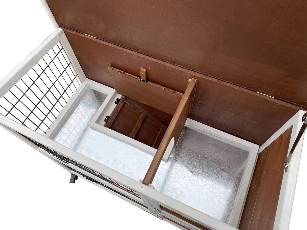 TD Two-Tier Rabbit Hutch Hide Run Guinea Pig House Ferret Cage Bed, Crates, Home & Travel TD Two-Tier Rabbit Hutch Hide Run Guinea Pig House Ferret Cage - Image 3