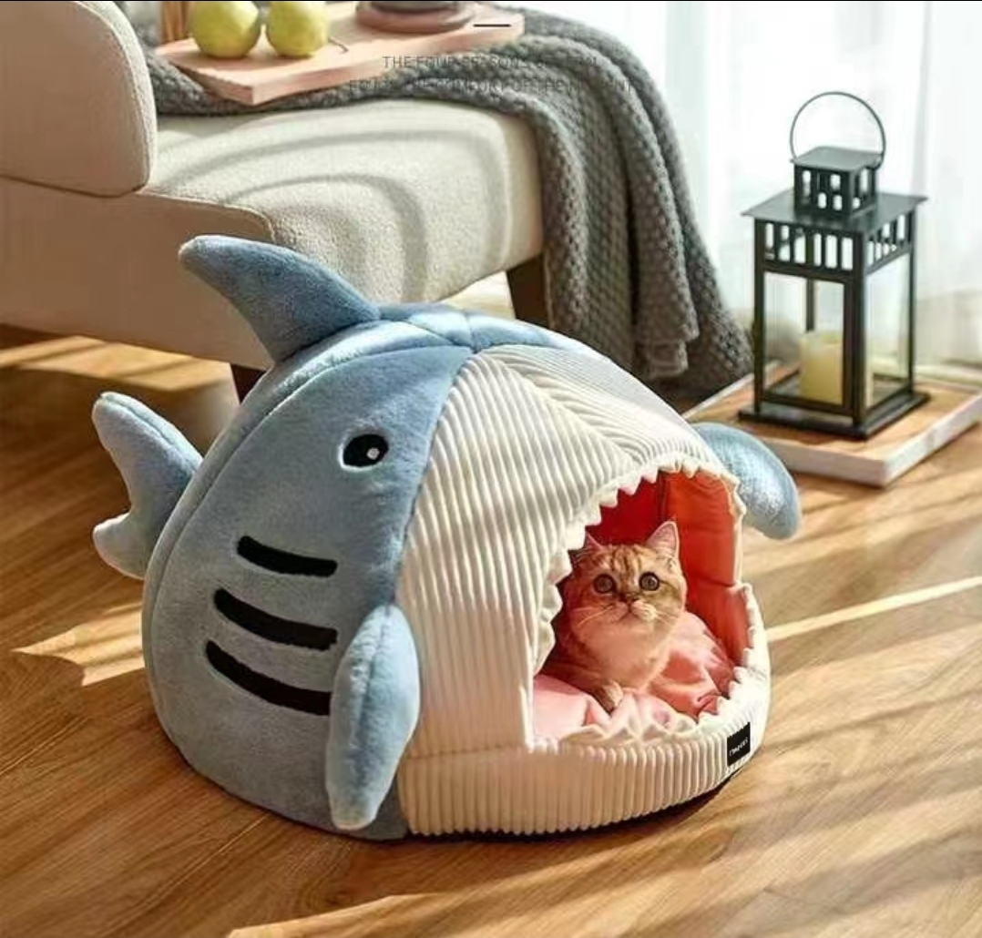 TD Shark Cat Cave Bed Bed, Crates, Home & Travel TD Shark Cat Cave Bed - Image 2