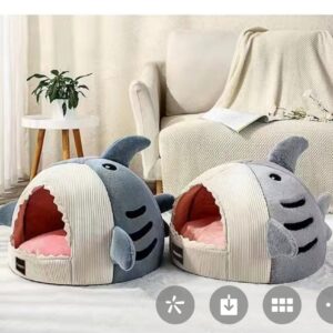 TD Shark Cat Cave Bed Bed, Crates, Home & Travel TD Shark Cat Cave Bed