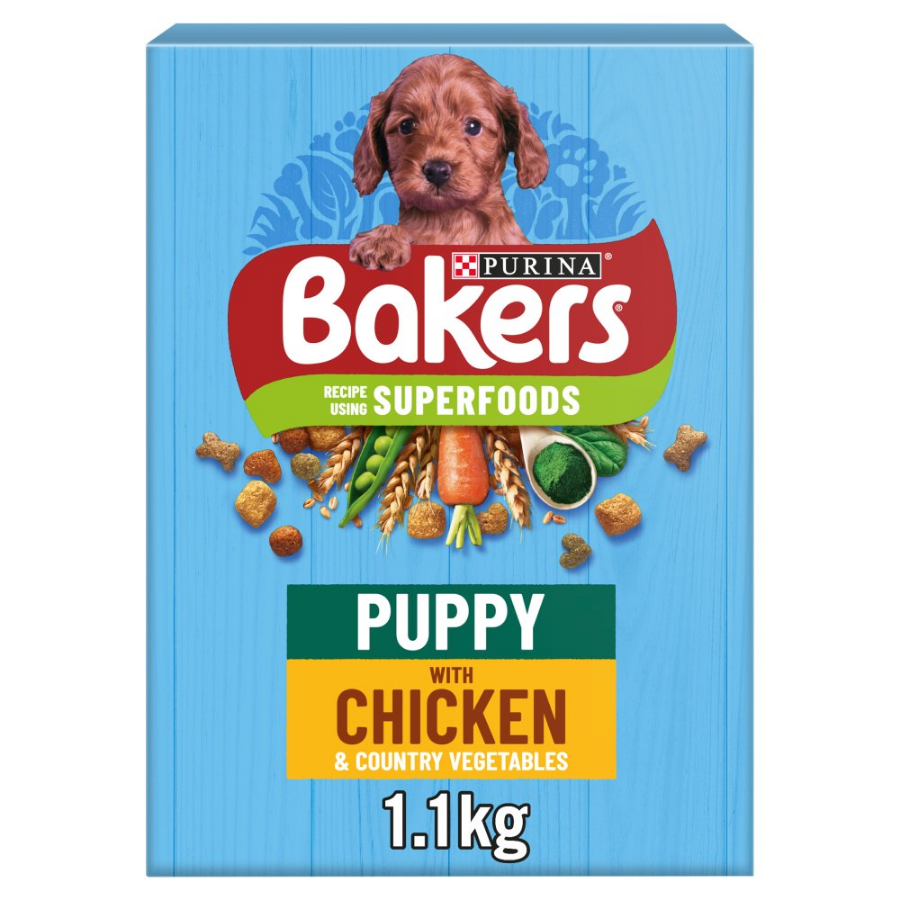 Bakers Puppy Food Chicken and Vegetable 1.1kg Dog Bakers Puppy Food Chicken and Vegetable 1.1kg