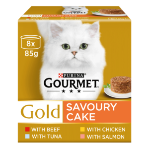 Gourmet Gold Savoury Cake Meat&Fish Variety Cat Food 8x85g Cat Gourmet Gold Savoury Cake Meat&Fish Variety Cat Food 8x85g