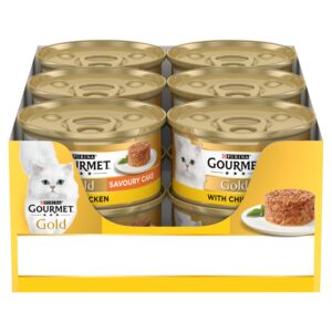Gourmet Gold Cat Food Savoury Cake Chicken 12x85g Cat Gourmet Gold Cat Food Savoury Cake Chicken 12x85g