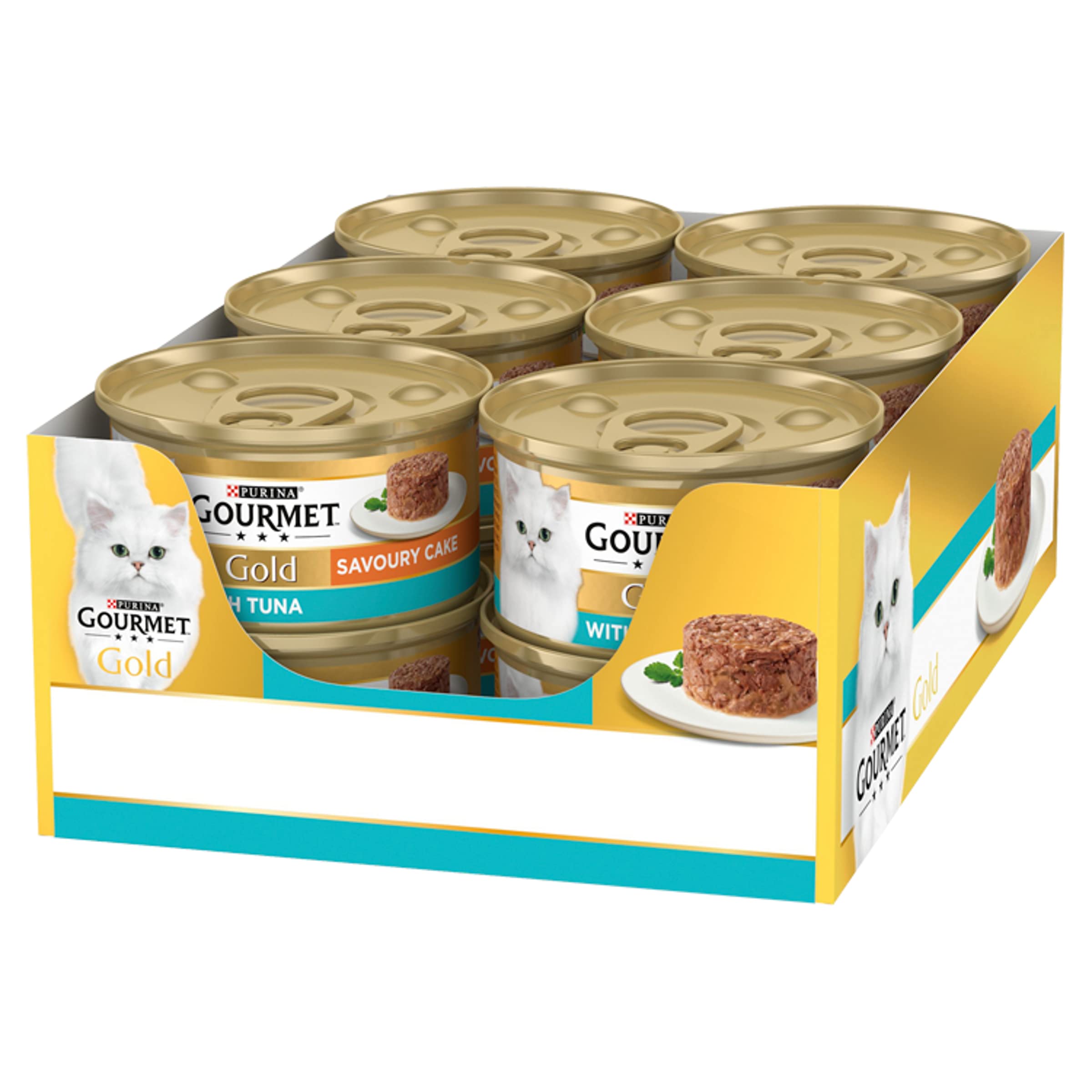 Gourmet Gold Cat Food Savoury Cake Tuna 12x85g Cat Gourmet Gold Cat Food Savoury Cake Tuna 12x85g - Image 2