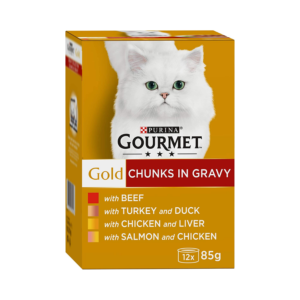 Gourmet Gold Chicken and Liver In Gravy 12x85g Cat Gourmet Gold Chicken and Liver In Gravy 12x85g