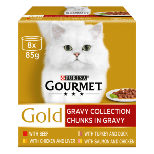 Gourmet Gold Chunks in Gravy Collection 8x85g Cat Gourmet Gold Chunks in Gravy Collection 8x85g