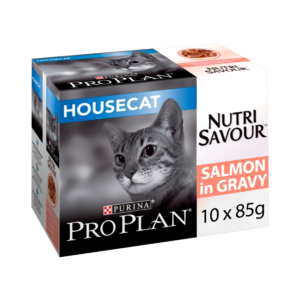 Pro Plan Cat Nutrisavour Housecat with Salmon 10x85g Cat Pro Plan Cat Nutrisavour Housecat with Salmon 10x85g