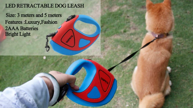 TD Retractable Dog Leash with LED Light Dog TD Retractable Dog Leash with LED Light - Image 3