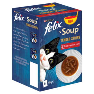 Felix Tender Strips with Beef, Chkn&Lamb Wet Cat Food Cat Felix Tender Strips with Beef, Chkn&Lamb Wet Cat Food