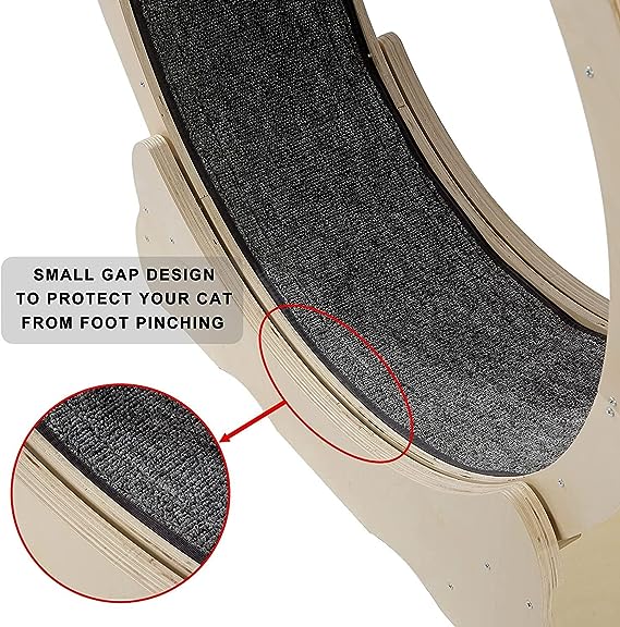 TD Cat Wheel Treadmill Wood Scratcher Cat TD Cat Wheel Treadmill Wood Scratcher - Image 3