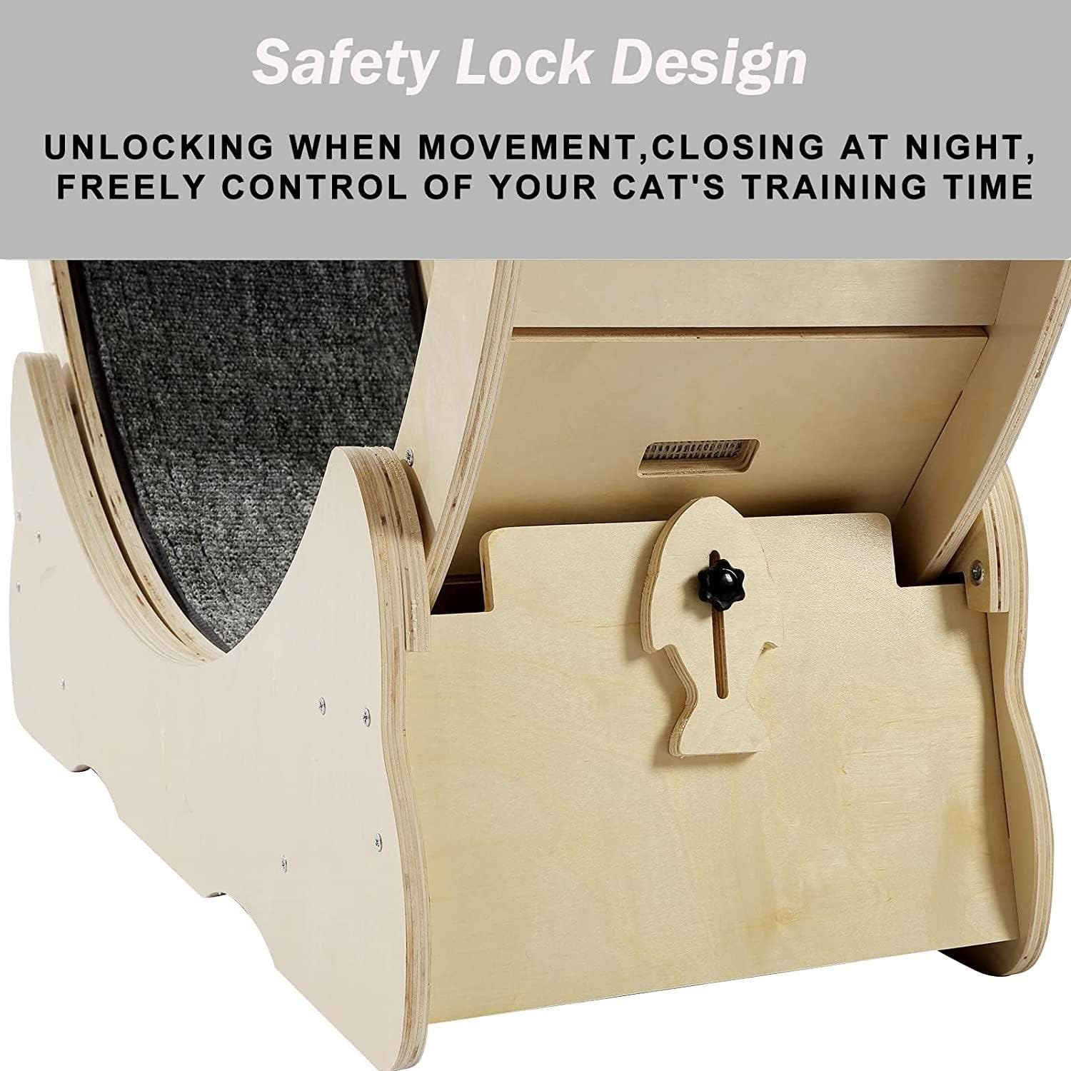 TD Cat Wheel Treadmill Wood Scratcher Cat TD Cat Wheel Treadmill Wood Scratcher - Image 4