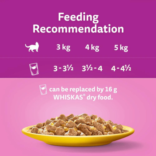 Whiskas Pouch 1+ Cat Poultry Feasts in Jelly Cat Whiskas Pouch 1+ Cat Poultry Feasts in Jelly - Image 4