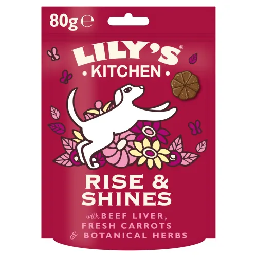 Lilys Kitchen Dog Rise & Shines Treats with Beef Liver, Fresh Carrots & Botanical Herbs Dog Lilys Kitchen Dog Rise & Shines Treats with Beef Liver, Fresh Carrots & Botanical Herbs