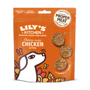 Lilys Kitchen Dog Treats Chomp-Away Chicken Bites Dog Lilys Kitchen Dog Treats Chomp-Away Chicken Bites